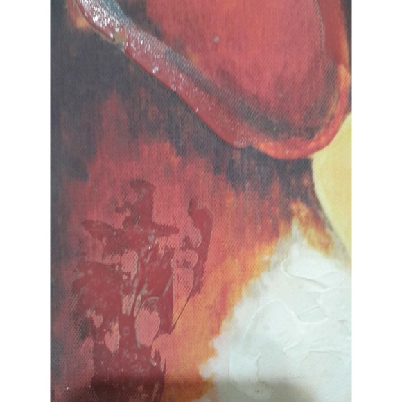 Christine Marcus Stone Embellished Giclee 20x16 Inch Canvas Whimsical Dog Birds - Picture 3 of 7